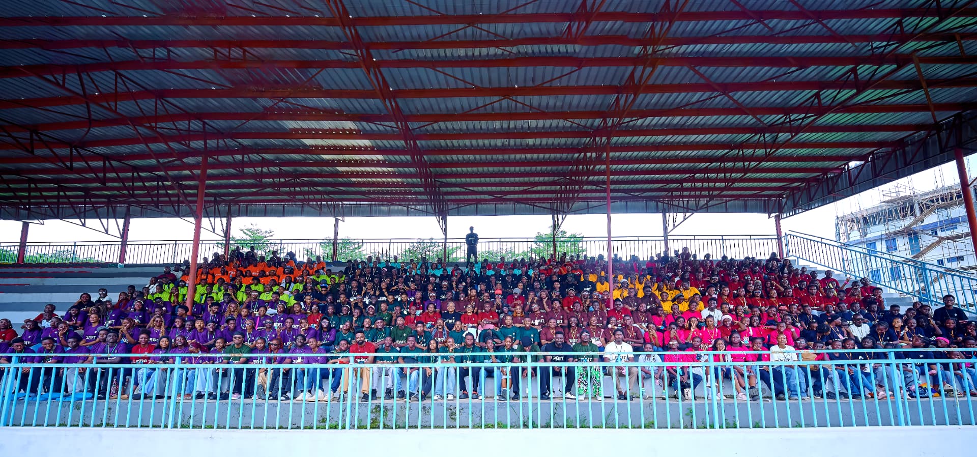 Campers gathered together at Salt and Light Camp